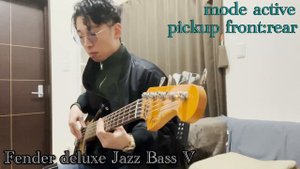 【Fender deluxe JazzBassⅤ】ライン録り、エフェクター＆プラグイン無し【Kazuki Arai Edition】