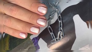 27-02-2024 маникюр нюд кошачий глаз ногти 2024 шелковая кошка