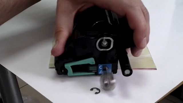 Удаление соринки из девелопера на Ricoh 430/440