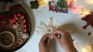 DIY Новогодние украшения в технике макраме (елочные игрушки макраме)