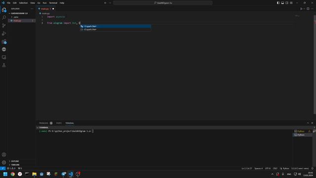 КАК СОЗДАТЬ СВОЕГО ТГ БОТА? #1 || AIOGRAM 3.X PYTHON || ПИШЕМ ОСНОВНОЙ КОД!