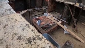 Гараж из керамзитобетонных блоков. Заливка перемычек