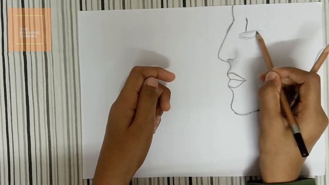 How To Draw The Side Portrait Of A Girl | Easy Portrait Drawing | The Drawing Corner смотреть онлайн