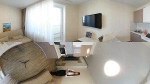 Обзор квартиры студии 17,15 кв. м | 360° видео