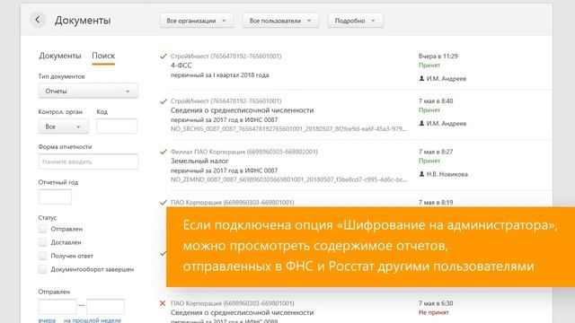 Корпоративный контроль за пользователями филиалов и дочерних компаний в сервисе Контур.Экстерн