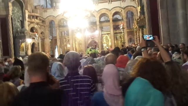 Крестовоздвижение, Храм Гроба Господня, 27 сентября 2019 смотреть онлайн