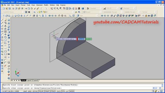 AutoCAD 2007 3D Tutorial for Beginners