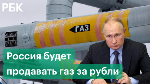 Президент России Владимир Путин поручил перевести платежи за газ в рубли для недружественных стран