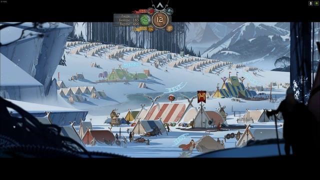 The Banner Saga Часть 3. Захват городских ворот и спасение деревенских жителей.