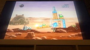 Eric plays: angry birds Star Wars Wii (Level failed)