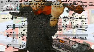 Violin practice 137th, "Dance of Juliet" from Montagues and Capulets, Romeo and Juliet by Prokofiev