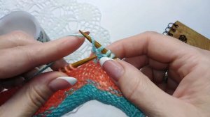 Укороченные ряды без дырок. Способ вязания с накидом. Вязание с Xsyn. #вязание