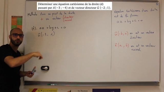 Equation cartésienne d'une droite - Cours et application смотреть онлайн