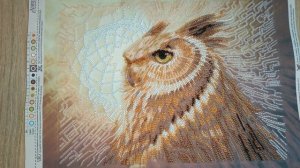 "Тотем" от тм "Abris Art"//Финиш процесса//Как сделать вышивку на холсте проще//Вышивка бисером