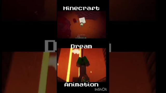 Dream Real vs Animation#minecraft#dream#shorts