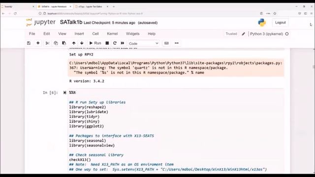 d1 Comparing R and Python Interfaces to X-13ARIMA-SEATS смотреть онлайн