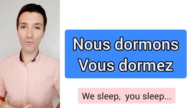 Verbes IRRÉGULIERS en français | DORMIR présent, passé composé et futur simple ✅👌 смотреть онлайн