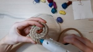 Интерьерная корзина из джута | Домашний декор своими руками
