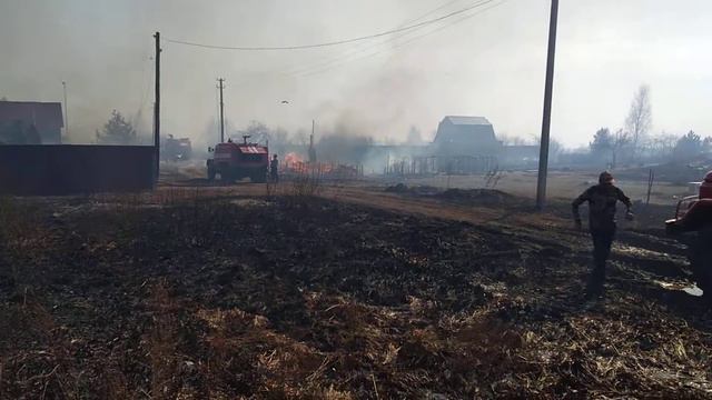 Пожар в Марьино Шацкий район 13.04.2021г. часть 9 смотреть онлайн
