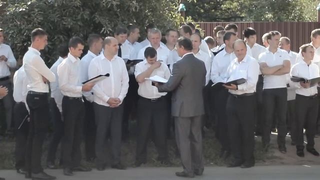 Репетиция перед выступлением Брянский хор в городе Маркс 2015 год смотреть онлайн