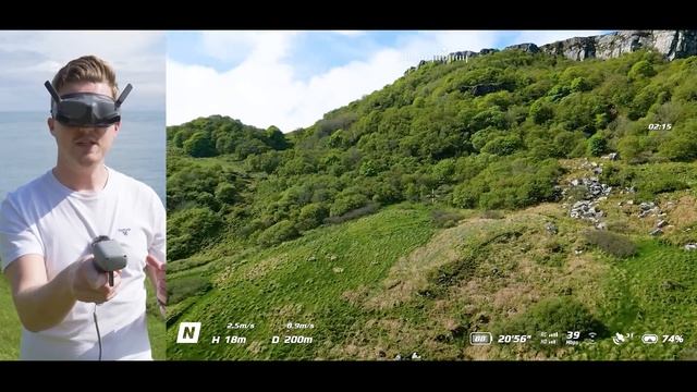 DJI MINI 3 PRO | HEAD TRACKING With Goggles and Motion 2 Demonstration смотреть онлайн