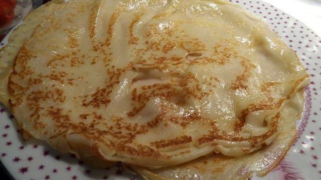 Блины с копченой форелью
