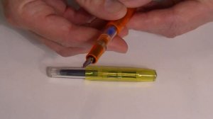 Kaweco Ice Sport Fountain Pen in Yellow and Orange