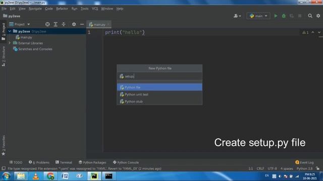 Convert python file to exe file || py2exe || Py Doceo смотреть онлайн