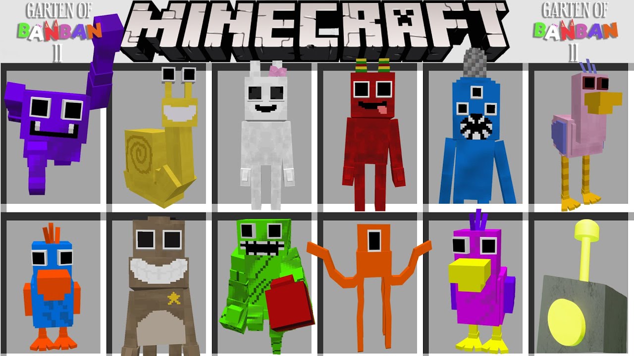 Мод на монстров ДЕТСКИЙ САД БАНБАН 2 в МАЙНКРАФТ ! GARTEN OF BANBAN 2 ADDON MOD MINECRAFT BEDROCK смотреть онлайн