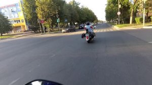 #Naked #GSR 750 A в городе, #мотопрогулка звук мото