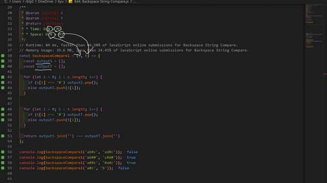 leetcode - 844 Backspace String Compare смотреть онлайн