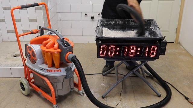 iQ426HEPA - Dust Extractor with Cyclones Picks up 50 lbs of Drywall Dust in 30 Seconds. смотреть онлайн