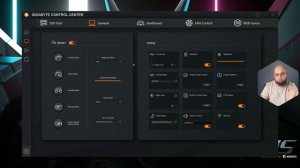 Gigabyte Aorus 17X (2023) - Gigabyte Control Center overview