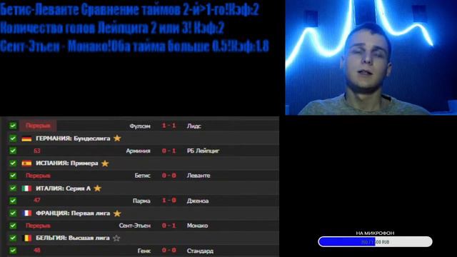 СТРИМ ПО СТАВКАМ! ОБСУЖДЕНИЕ МАТЧЕЙ! Сент-Этьен - Монако/Арминия-Лейпциг/Бетис-Леванте/Фулхэм-Лидс смотреть онлайн