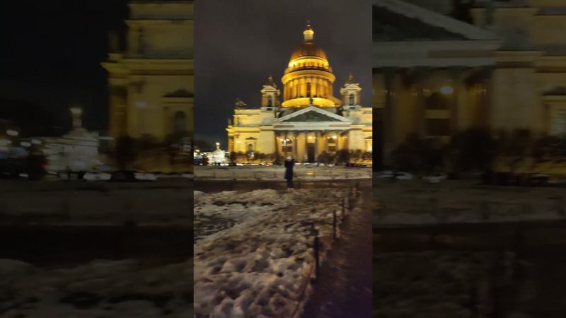 Новогодний Санкт-Петербург. Исаакиевский собор