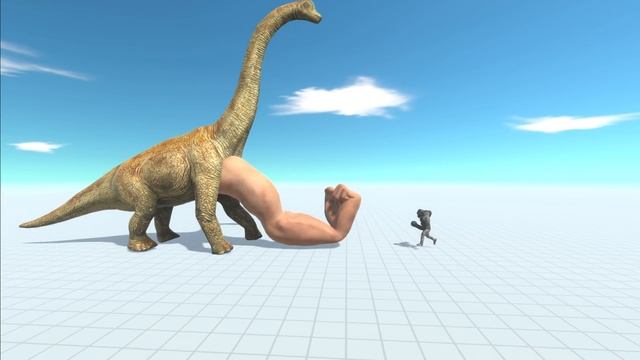 REALISTIC BRACHIOSAURUS vs EVERY UNIT - Animal Revolt Battle Simulator смотреть онлайн