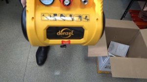 Компрессор воздушный безмасляный DENZEL, компактный, РС 1/6-180, 1,1 кВт, 180 л/мин, 6 л, 58057