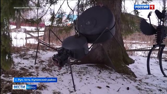 Николай Пименов из села Руч создаёт интересные поделки смотреть онлайн