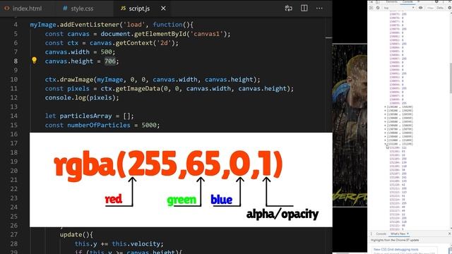 Vanilla JavaScript Pixel Rain Tutorial