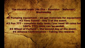 Puzzles Conquest Event schedule, the second week of Ne zha, Poseidon, Nefertari  Help, Guide
