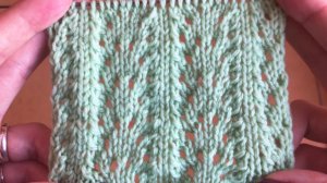 Ажурный красивый узор спицами