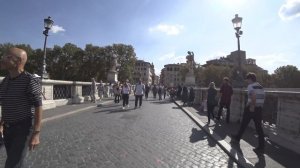 SONY FDR-X3000 4K raw footage - Rome, Italy, St. Angelo Bridge, Ponte Sant'Angelo