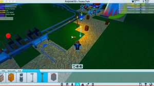 Roblox(построй свой парк)#5 строительство паровозика на двигателе