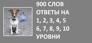 Игра 900 слов с ответами на 1, 2, 3, 4, 5, 6, 7, 8, 9, 10 уровни