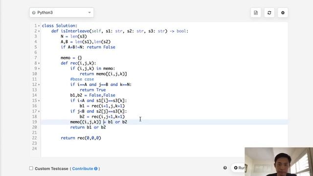 Leetcode - Interleaving String (Python) смотреть онлайн