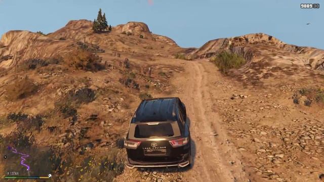 Toyota Land Cruiser 300 goes to the Chilliad | Grand Theft Auto V смотреть онлайн