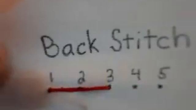 Back Stitch Embroidery How To смотреть онлайн