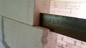 Дверная перемычка в газоблоке