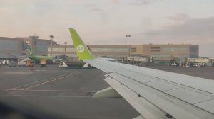 Взлёт из Москвы на Boeing 737-800 S7 airlines в Улан-Удэ