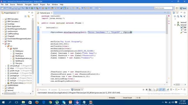 how to create a dialog boxes in java gui смотреть онлайн